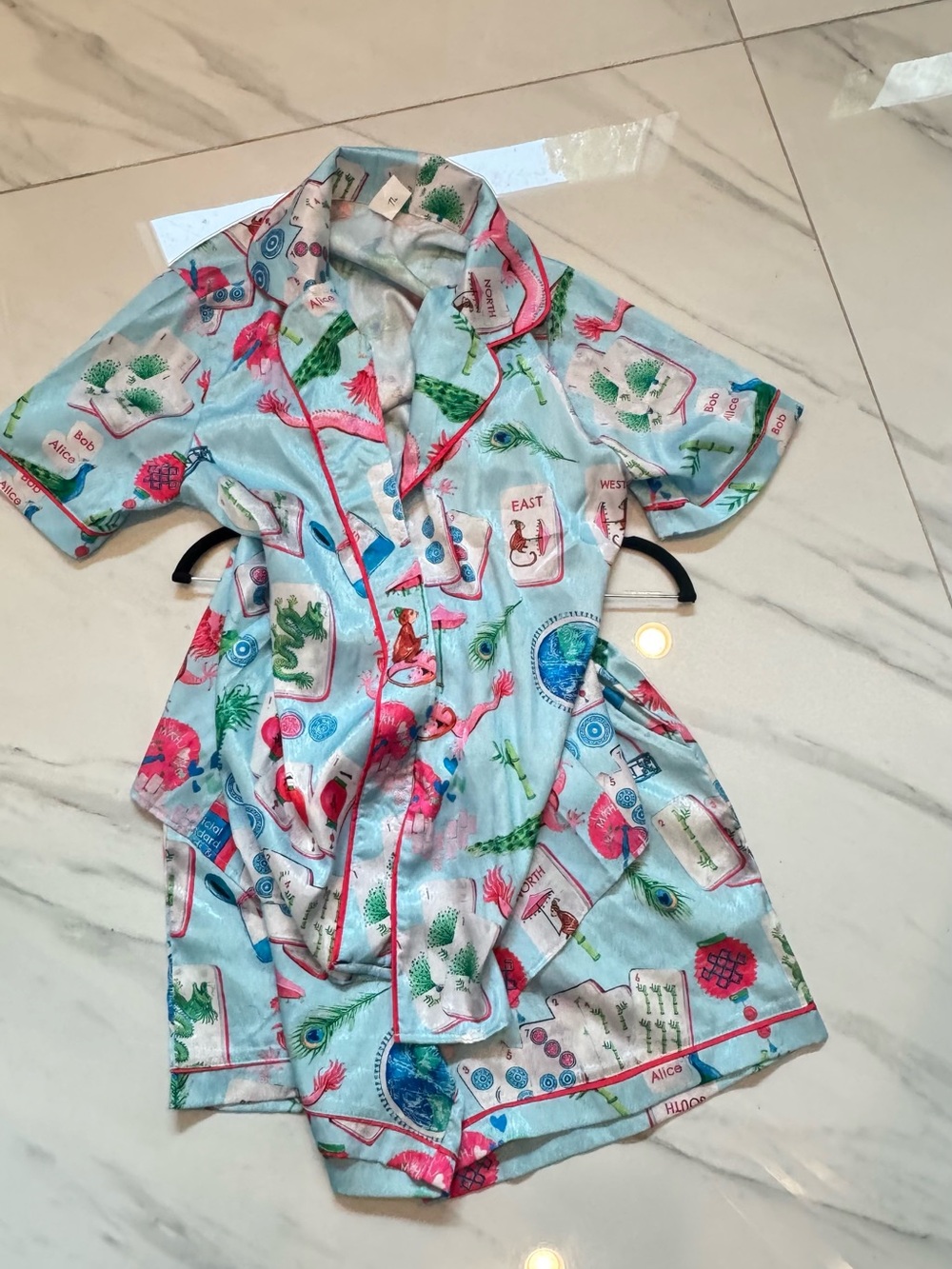 NWOT - Mahjong 2 Piece PJ Set, Small - Picture 2 of 8